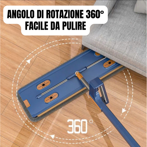 AQUAMOP PRO™ a 360° - Mocio Giapponese Senza Necessità di Lavaggio Manuale
