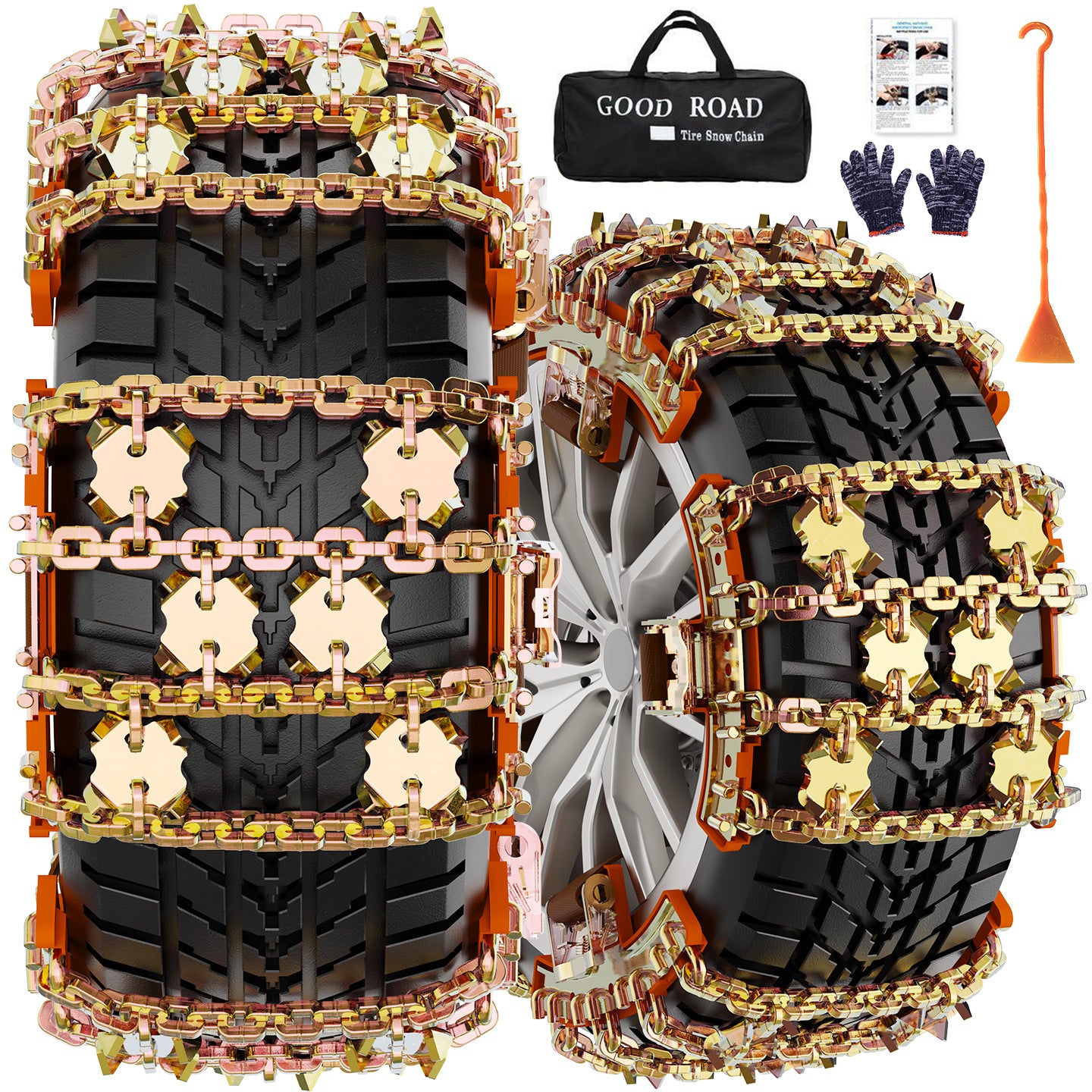 [🎁 Super offerta Black Friday] Catene Antiscivolo Titanio – Sicurezza Totale Su Neve E Ghiaccio