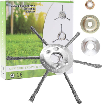 [🎁 70% DI SCONTO SOLO OGGI] La testa del tagliaerba ha 6 rami intrecciati con filo d'acciaio resistente