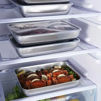 Contenitore ermetico in acciaio inox 304: cibo fresco più a lungo, sicuro e senza odori.