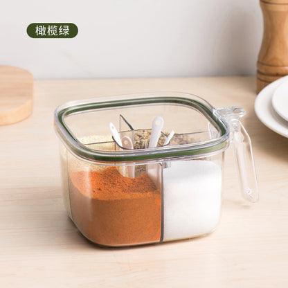 HomeEssentials Scatola per condimenti sigillata a 4 scomparti - Scatola Masala per la cucina