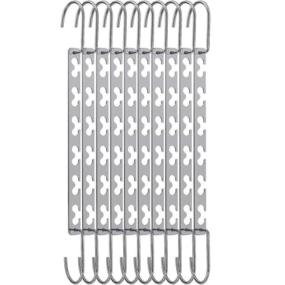 Magic Hangers Appendiabiti Salvaspazio, Robusti Appendiabiti Pieghevoli Salvaspazio Con 6 Fori Per Appendere 12 Vestiti Pesanti.