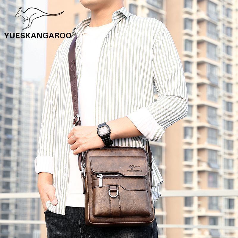 Borsa a Tracolla in Pelle Vintage di Alta Qualità – Adatto sia per uomo che per donna