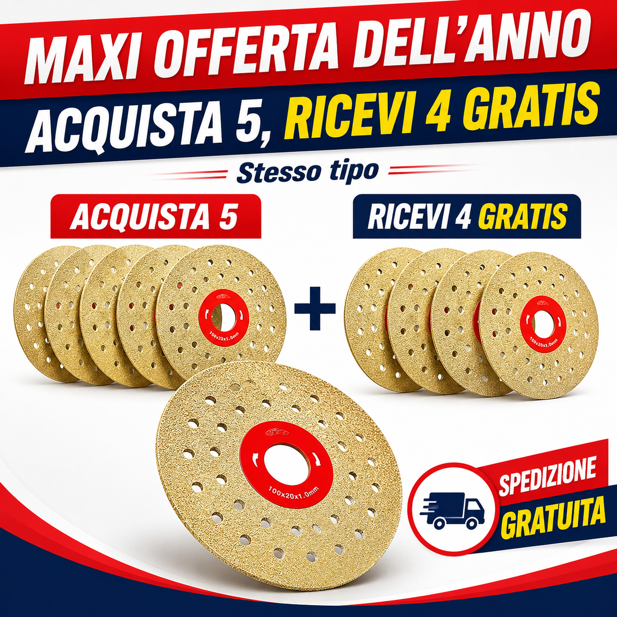 Disco Di Taglio E Sbavatura Diamantato Multifunzione Premium
