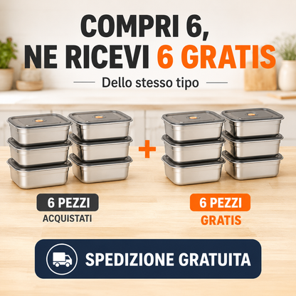Vassoio in acciaio inossidabile 316 – Soluzione sicura e pratica per conservare gli alimenti (19x14x6cm)
