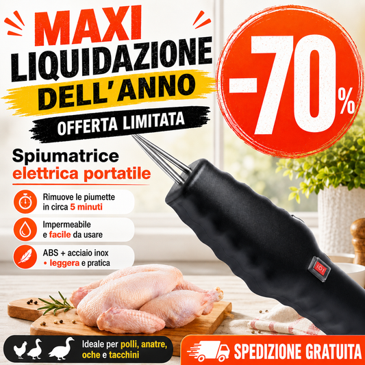 Spiumatrice Portatile E Manuale Per Pollame