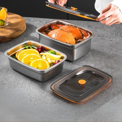 Contenitore per alimenti in acciaio 316 + sottovuoto – Freschezza garantita al 100%