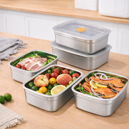 Contenitore per alimenti in acciaio 316 + sottovuoto – Freschezza garantita al 100%
