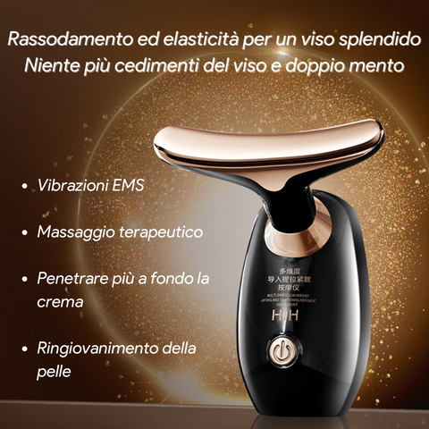 Dispositivo di massaggio facciale antirughe essence push