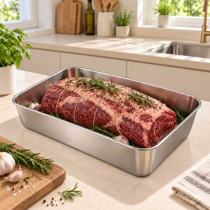Contenitore alimentare in acciaio inox SUS304 da 2400 ml – per porzioni più grandi e una conservazione più ordinata