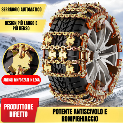 [🎁 Super offerta Black Friday] Catene Antiscivolo Titanio – Sicurezza Totale Su Neve E Ghiaccio