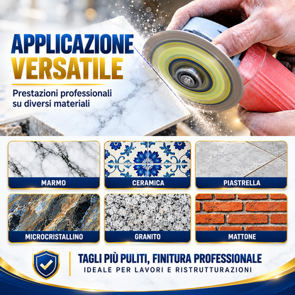 Disco Diamantato Sottile — Basta piastrelle scheggiate, taglia pulito al primo colpo