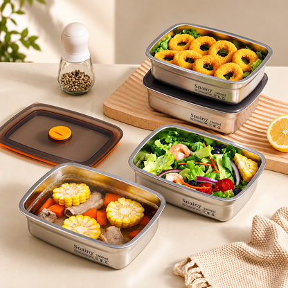 Best Seller | Contenitore Premium SUS316 con Coperchio Sottovuoto (19×14×6 cm)
