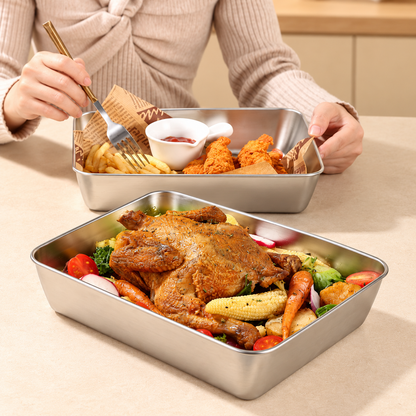 Contenitore alimentare in acciaio inox SUS304 da 2400 ml – per porzioni più grandi e una conservazione più ordinata