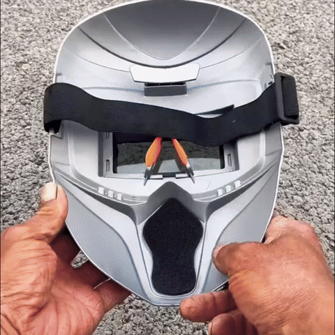 Maschera Per Saldatura Auto-Oscurante True Color Resistente A 130℃ Con Alimentazione Solare