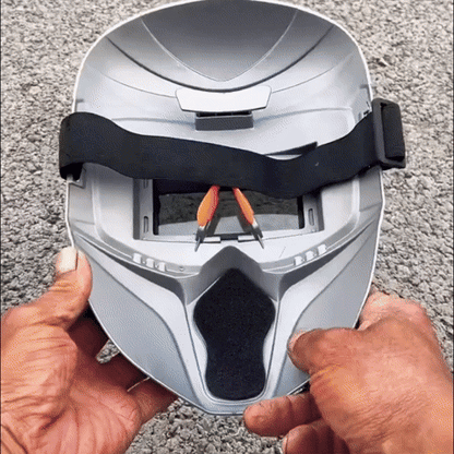Maschera Per Saldatura Auto-Oscurante True Color Resistente A 130℃ Con Alimentazione Solare