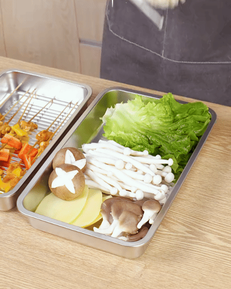 [🎁 Set 6+3 Gratis] Contenitore Ermetico Multifunzionale in Acciaio Inox 316 (22 x 15 x 6cm)