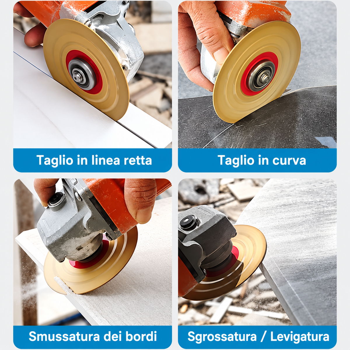 🔥 Disco Di Taglio E Sbavatura Diamantato Multifunzione Premium