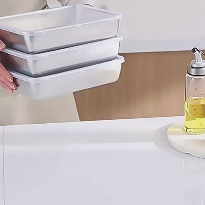 Contenitore Multiuso In Acciaio Inox 304 Con Coperchio In Silicone : Ultraleggero, Sicuro e Salva-Nutrienti