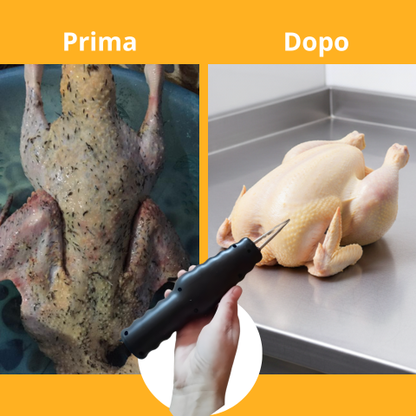 Spelatrice per pollame portatile – rimuove tutte le piume in pochi minuti