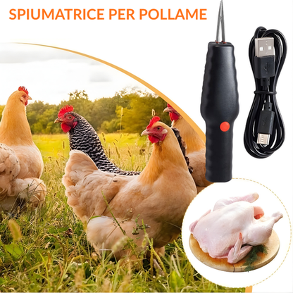 Spelatrice per pollame portatile – rimuove tutte le piume in pochi minuti