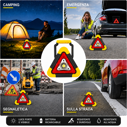 🚨 Triangolo di Emergenza LED per Auto – Super Offerta + Spedizione Gratuita