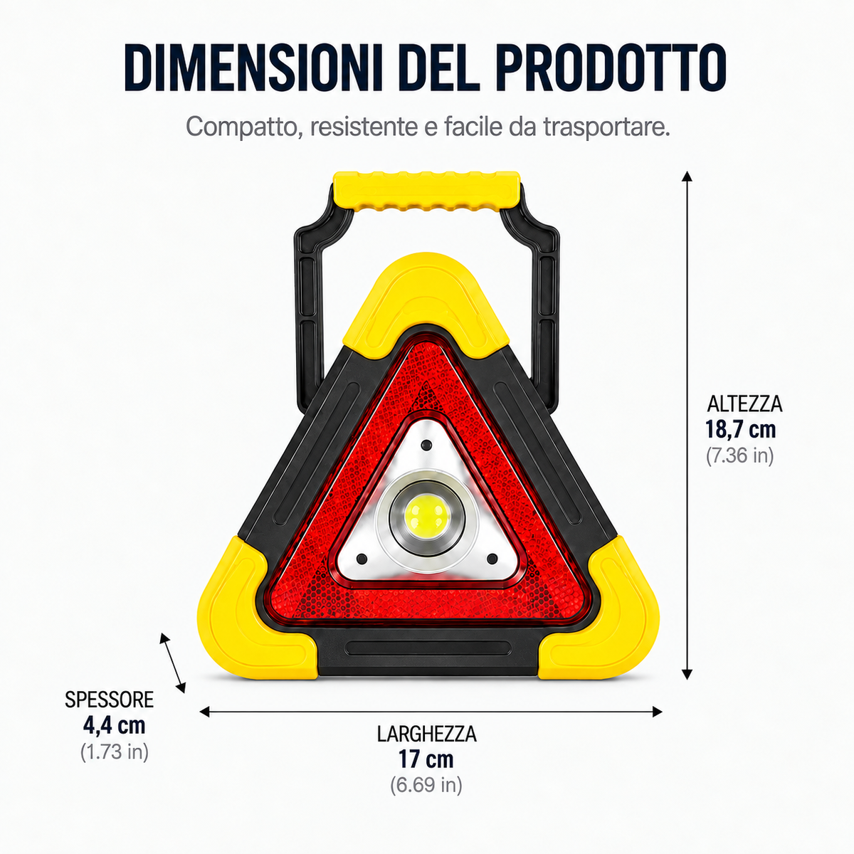 🚨 Triangolo di Emergenza LED per Auto – Super Offerta + Spedizione Gratuita