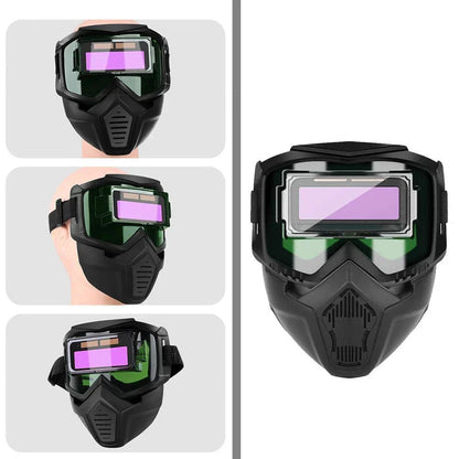 Maschera per Saldatura con Oscuramento Automatico 0,1 ms – Smontabile in 2 Parti, Protezione Totale