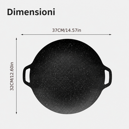 Padella antiaderente multiuso a 6 strati, compatibile con fornelli a gas, a induzione, elettrici e in vetroceramica