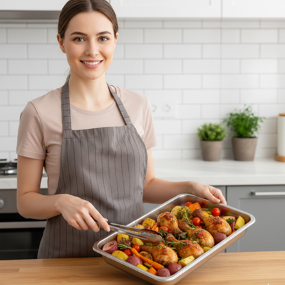Contenitore ermetico per alimenti in acciaio inox 304 – formato grande (22×15×6 cm)
