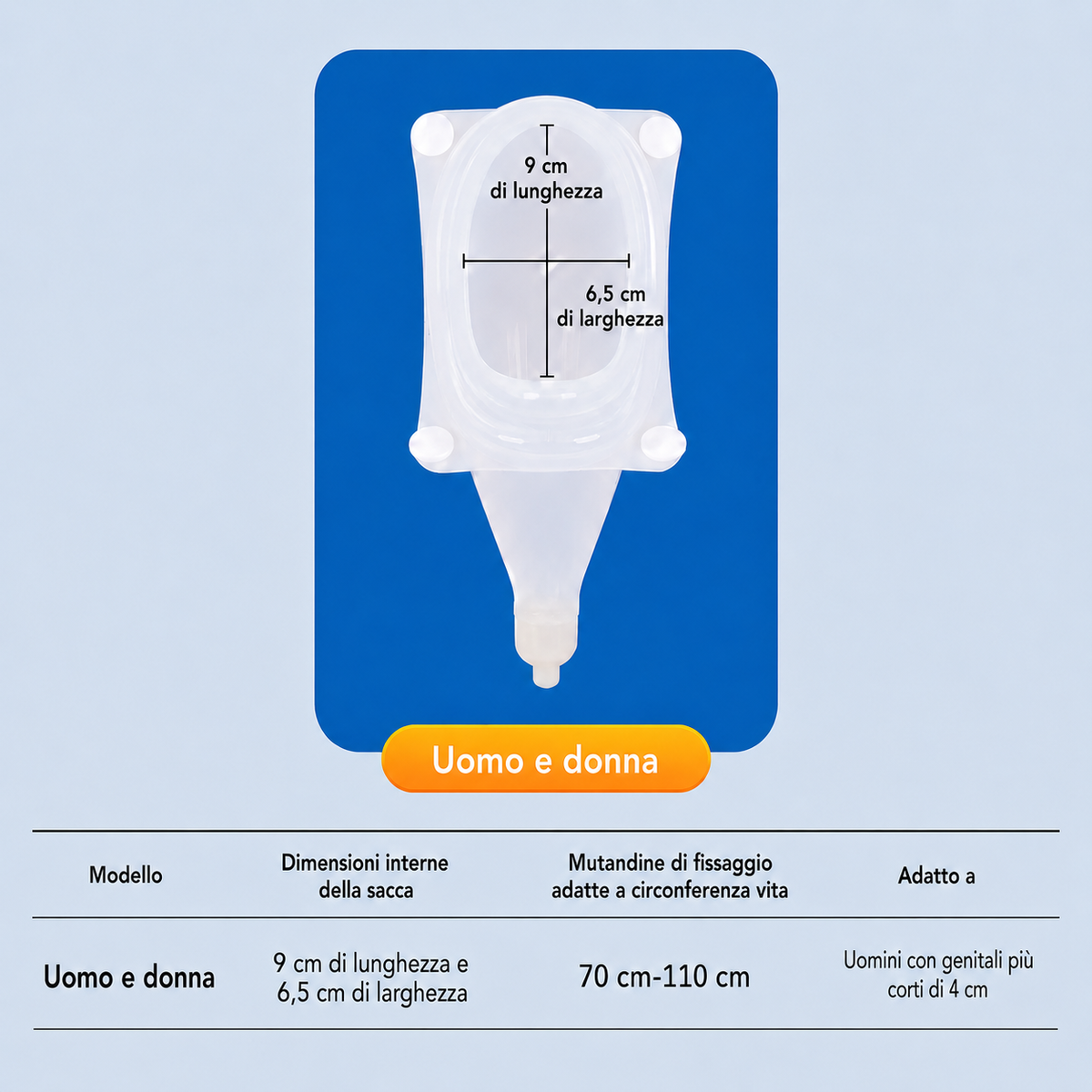 Intimo Medico Riutilizzabile Per Raccolta Urine